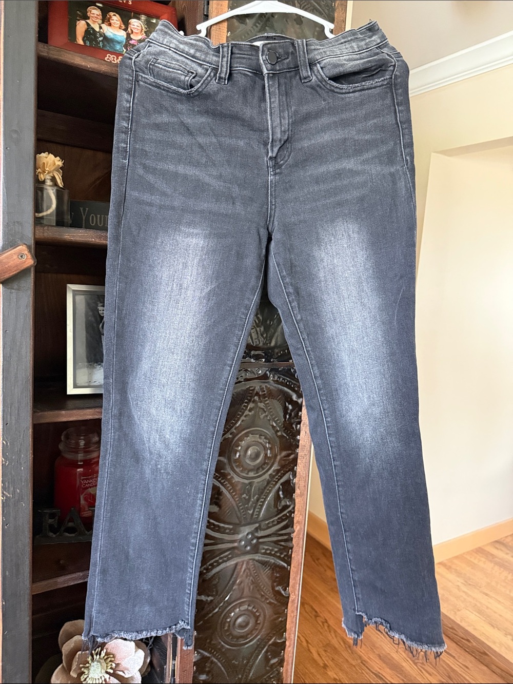 Flying Monkey Washed Black Straight-Leg Jeans